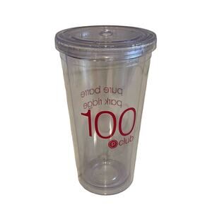 PURE BARRE Park Ridge NWOT Plastic 100 Club Cup Tumbler